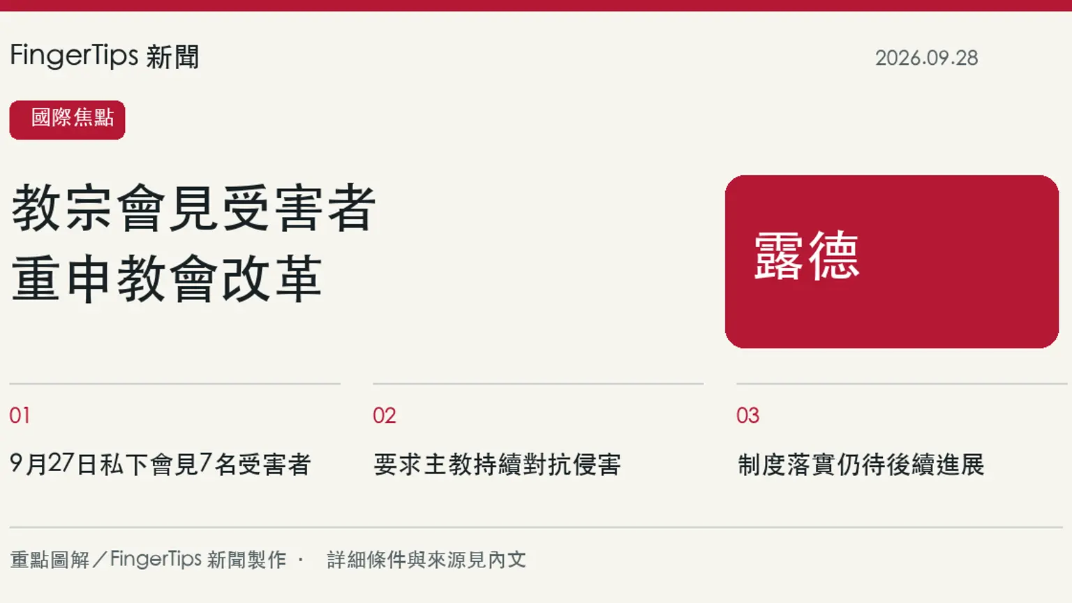 教宗良十四世在法國會見7名性侵受害者，重申防止傷害重演